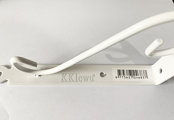 KKlewu アンティーク アイアンブラケット L型 棚受け 金物 シェルフ 4枚セット入れ ネジ付き (200mm, ホワイト)