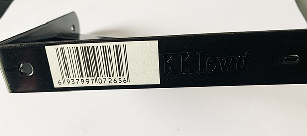 KKlewu l字 棚受け 鉄厚さ3mm アイアンブラケット 4本入れ ビス付き ブラック (250x160mm)