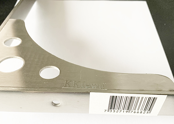 KKlewu 棚受け金具 L字型 ステンレス アイアンブラケット ２way シェルフ 重荷重用 ネジ入り 2個セット (400mm)